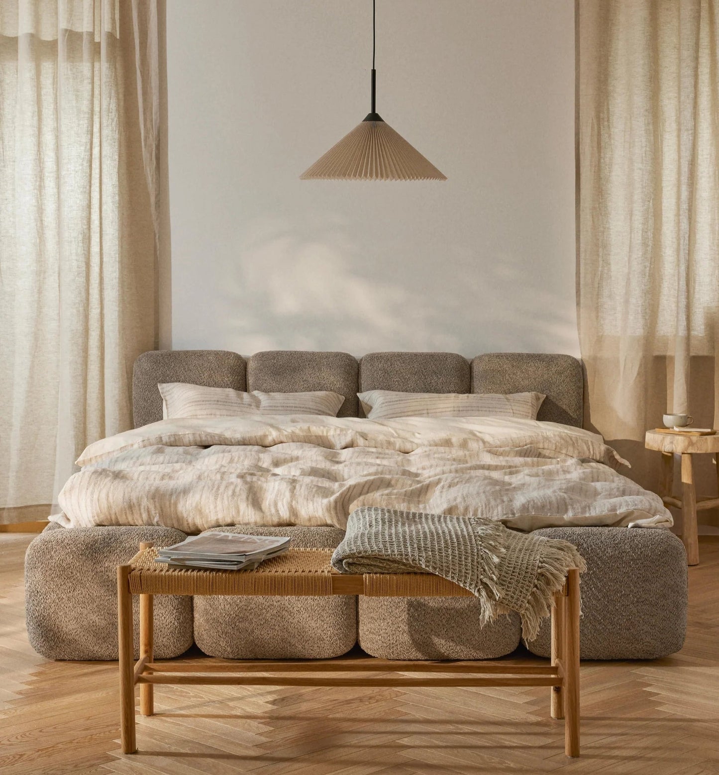Hazel Boucle Bed