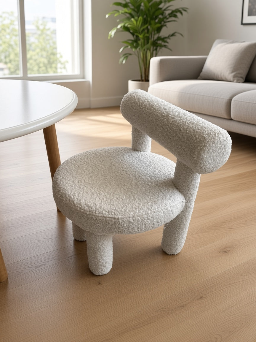 Cloud Bouclé Kids Table & Chair Set