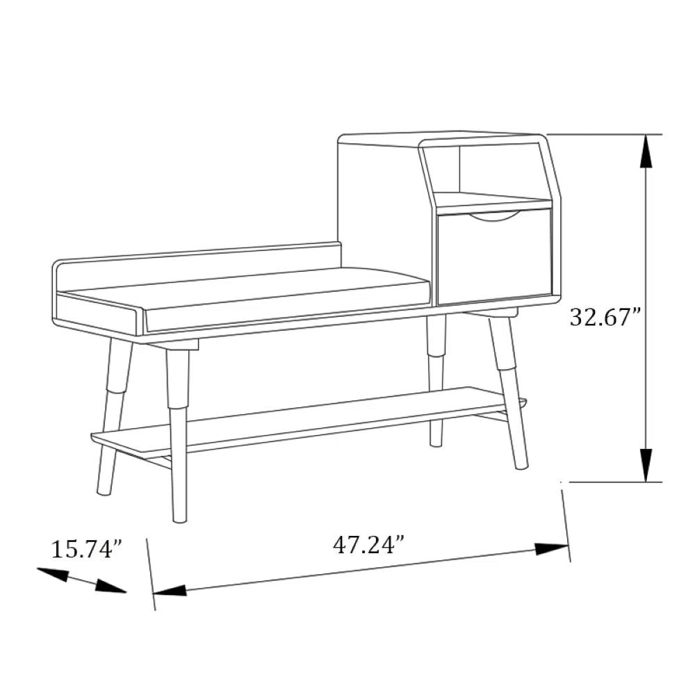 Cedar Storage Bench
