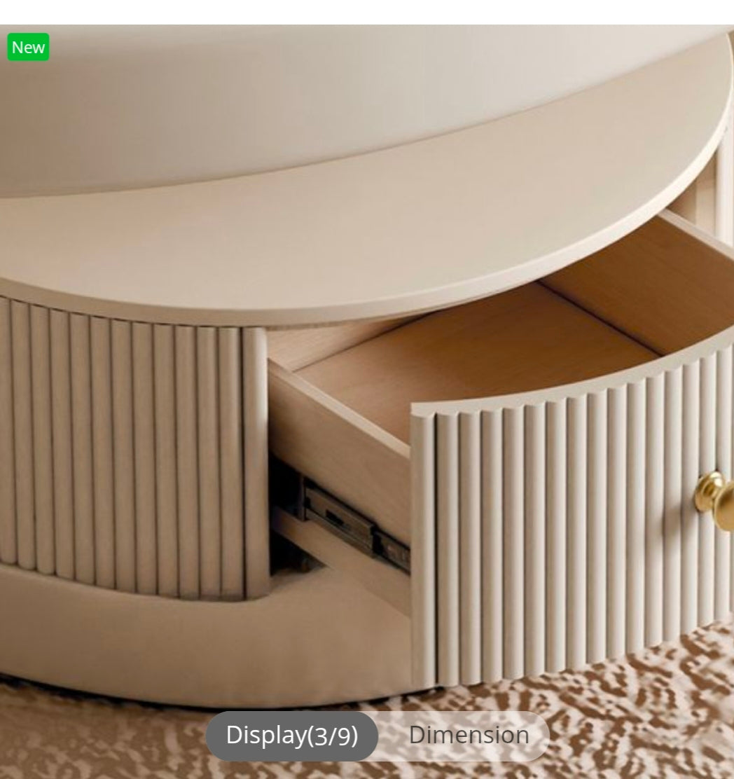 Curved coffee table