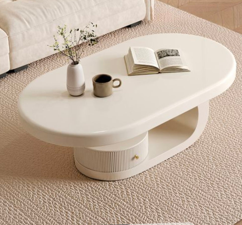 Curved coffee table