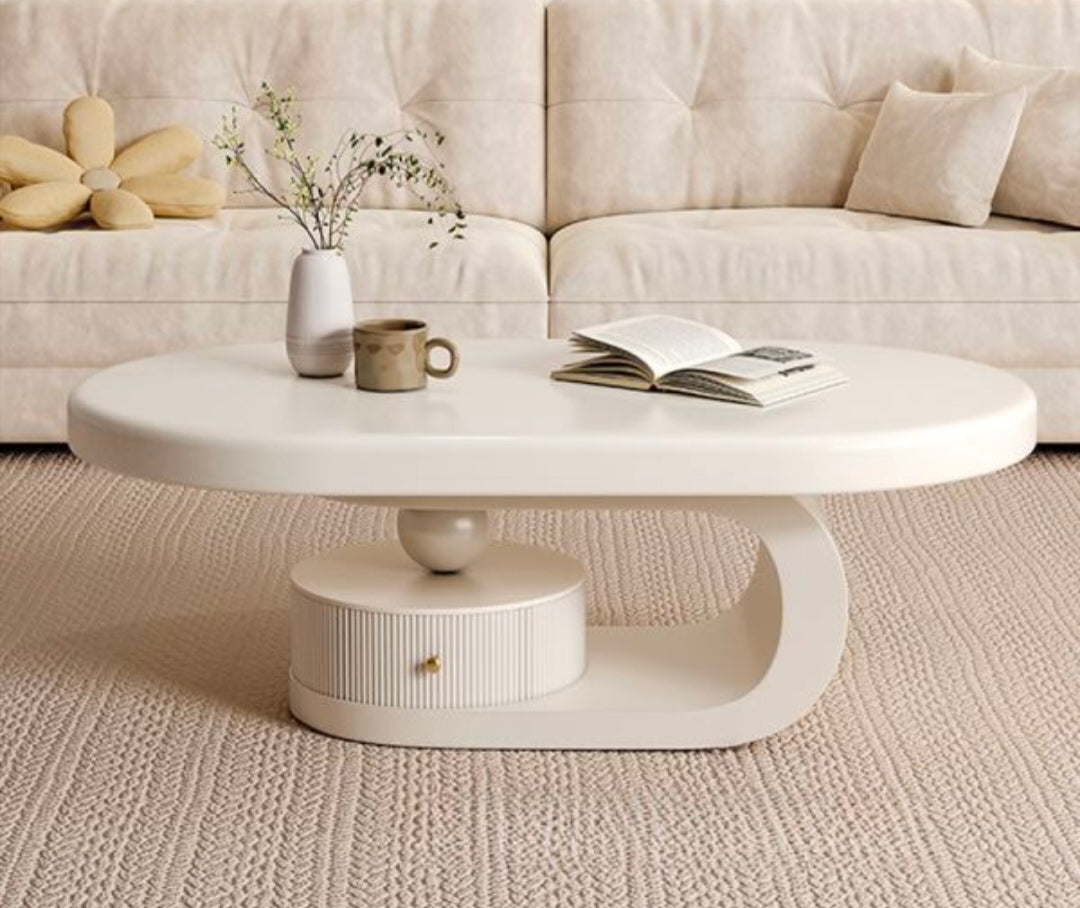 Curved coffee table