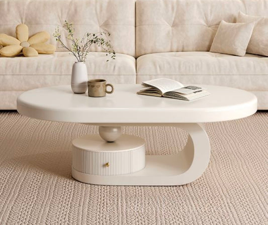Curved coffee table
