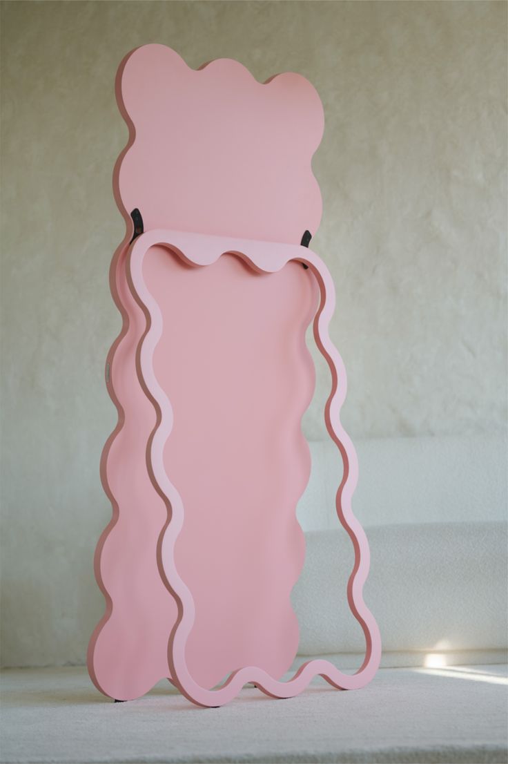 Blush Wave Full-Length Mirror