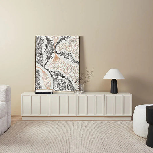 Linear Plinth Media Console