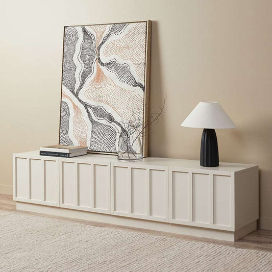 Linear Plinth Media Console