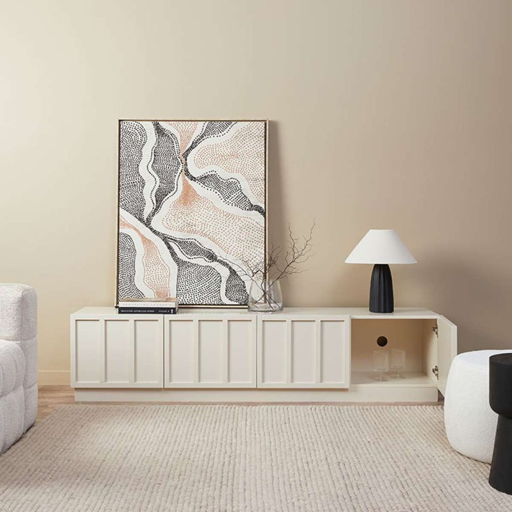 Linear Plinth Media Console