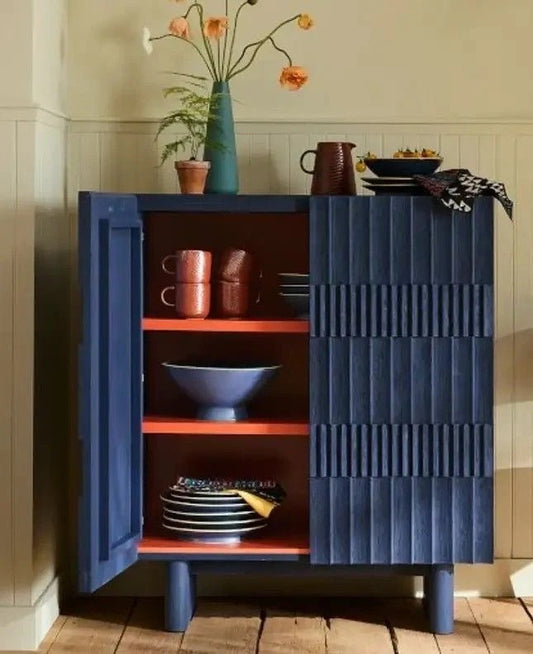 Indigo Fluted Sideboard