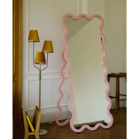 Blush Wave Full-Length Mirror